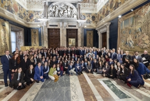 Il Presidente Mattarella incontra una delegazione di Villa Nazareth, Collegio universitario di merito