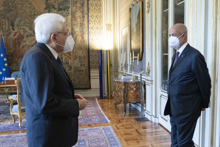 Il Presidente della Repubblica Sergio Mattarella incontra Antonio CALABRÒ,Presidente di Museimpresa,in occasione del 20° anniversario di fondazione dell’associazione
