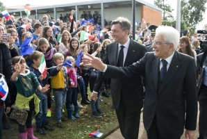 Il Presidente Sergio Mattarella e il Presidente della Repubblica di Slovenia 