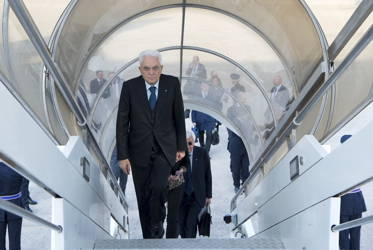 Il Presidente Sergio Mattarella in partenza per la visita ufficiale nello Stato d'Israele e in Palestina