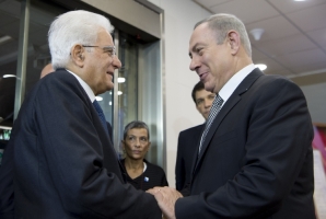 Mattarella e Benjamin Netanyahu