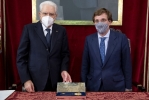 Mattarella alla Casa de la Villa, sede storica del Municipio di Madrid