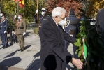 Mattarella depone una corona al Monumento ai Caduti per la Spagna