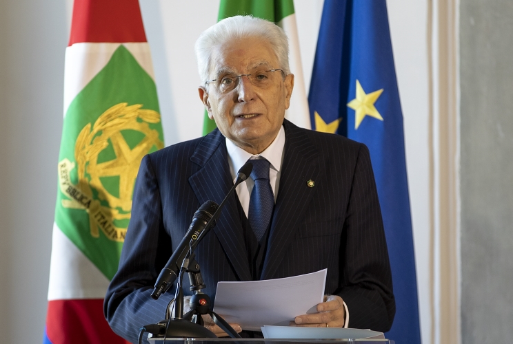Scandicci - Il Presidente della Repubblica Sergio Mattarella al decennale della Scuola superiore della magistratura