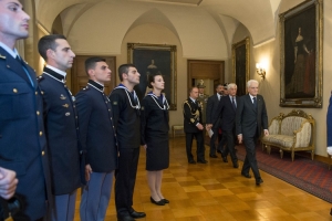Il Presidente Sergio Mattarella incontra una rappresentanza di Allievi degli Istituti di Formazione Militare