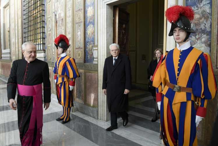 Il Presidente della Repubblica Sergio Mattarella incontra Papa Francesco