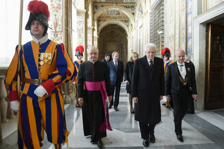 Il Presidente della Repubblica Sergio Mattarella incontra Papa Francesco