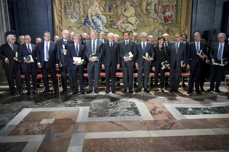 Il Presidente Sergio Mattarella in occasione della cerimonia 