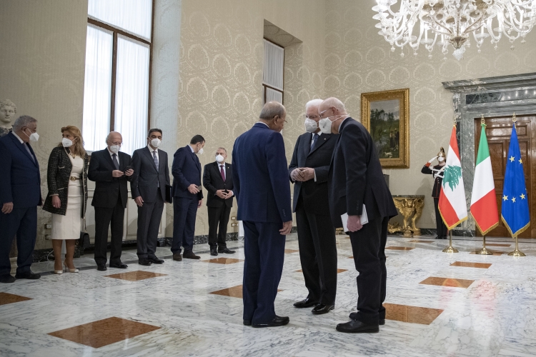 Il Presidente della Repubblica Sergio Mattarella riceve il Presidente della Repubblica Libanese, S.E. il Generale Michel Aoun

