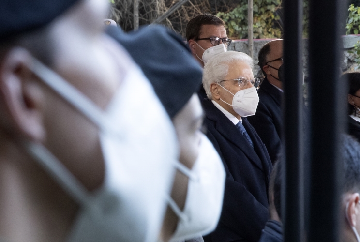 Il Presidente Sergio Mattarella alla cerimonia commemorativa del 78° anniversario dell’eccidio delle Fosse Ardeatine