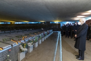 Il Presidente Mattarella alla cerimonia commemorativa del 78° anniversario dell’eccidio delle Fosse Ardeatine