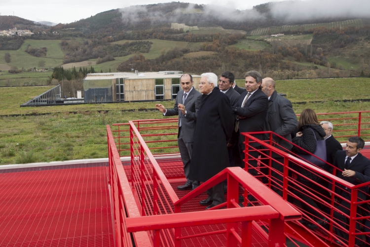 Il Presidente Sergio Mattarella visita lo stabilimento SAL.PI. Uno srl 