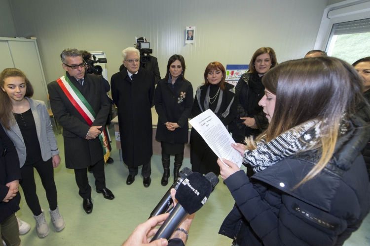 Il Presidente Sergio Mattarella visita l’Istituto Omnicomprensivo “A. De Gasperi – R. Battaglia” 