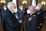 Il Presidente Mattarella incontra il Capo di Stato Maggiore dell’Aeronautica Militare, unitamente ad una rappresentanza dell’Aeronautica Militare, in occasione del 99° anniversario di fondazione