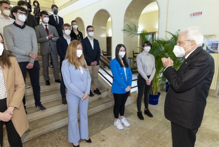 Il Presidente della Repubblica Sergio Mattarella all'Università degli Studi di Trieste