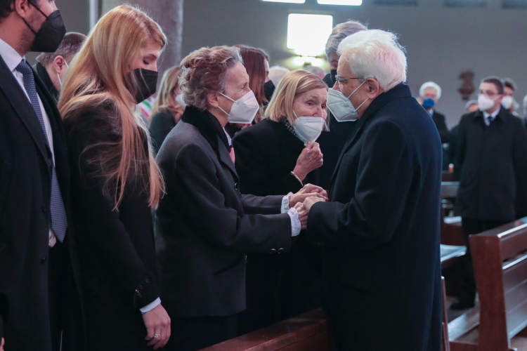 Il Presidente della Repubblica Sergio Mattarella alle esequie della Signora Maria Romana De Gasperi
