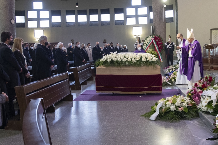 Il Presidente della Repubblica Sergio Mattarella alle esequie della Signora Maria Romana De Gasperi
