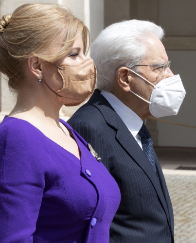 Il Presidente Sergio Mattarella con S.E. la Signora Zuzana Čaputová, Presidente della Repubblica Slovacca, in visita ufficiale