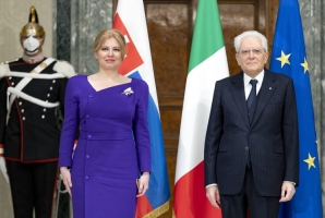 Il Presidente Sergio Mattarella con S.E. la Signora Zuzana Čaputová, Presidente della Repubblica Slovacca, in visita ufficiale