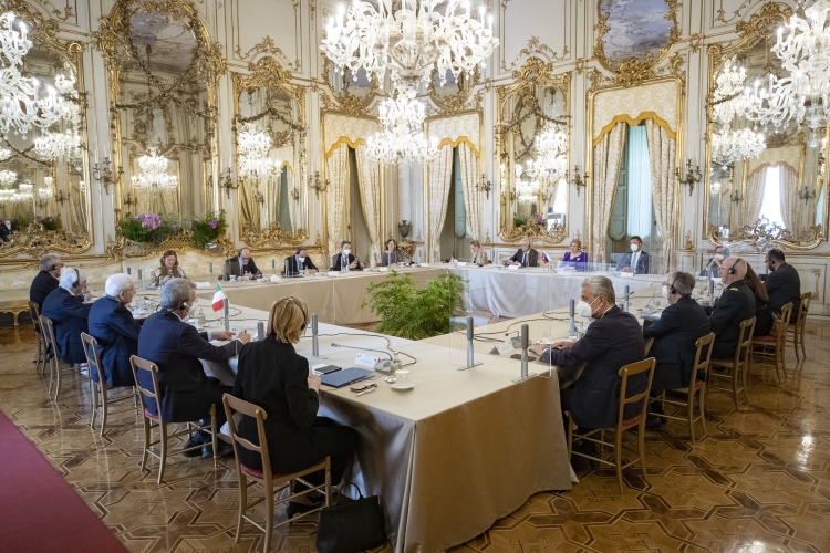 Il Presidente Sergio Mattarella con S.E. la Signora Zuzana Čaputová, Presidente della Repubblica Slovacca, in visita ufficiale