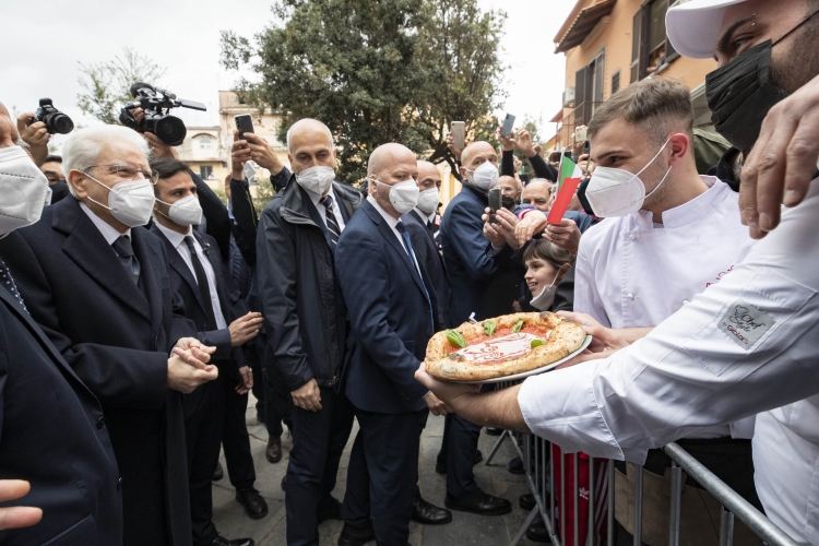 Il Presidente della Repubblica Sergio Mattarella in occasione del 77° anniversario della Liberazione    
