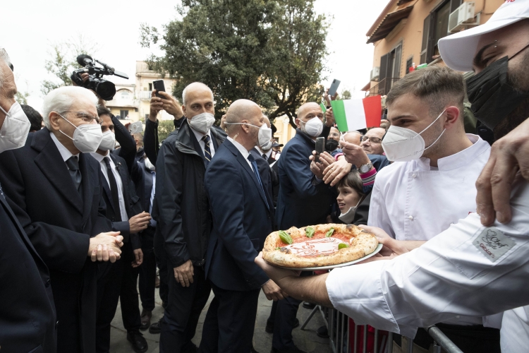 Il Presidente della Repubblica Sergio Mattarella in occasione del 77° anniversario della Liberazione    

