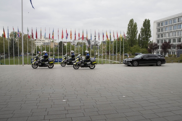 Il Presidente della Repubblica Sergio Mattarella a Strasburgo a Palais de l’Europe,in occasione del suo intervento all'Assemblea Parlamentare del Consiglio d'Europa

