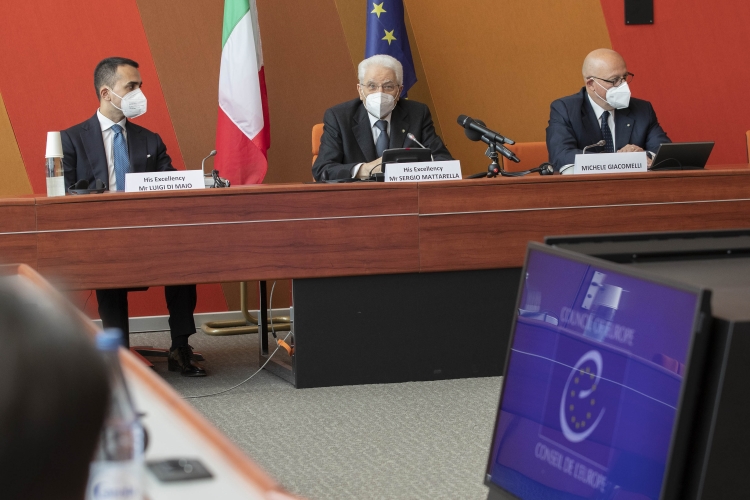Il Presidente della Repubblica Sergio Mattarella incontra la Delegazione nazionale presso l’Assemblea Parlamentare del Consiglio d’Europa 
