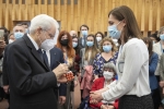 Il Presidente Mattarella saluta i funzionari italiani del Consiglio d’Europa