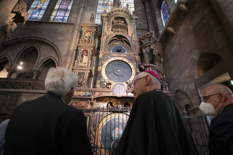 Il Presidente della Repubblica Sergio Mattarella visita la Cattedrale di Strasburgo
