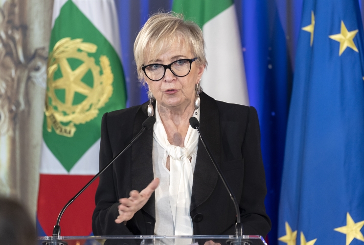 Piera Detassis durante la cerimonia di presentazione dei candidati ai Premi “David di Donatello” per l’anno 2022
