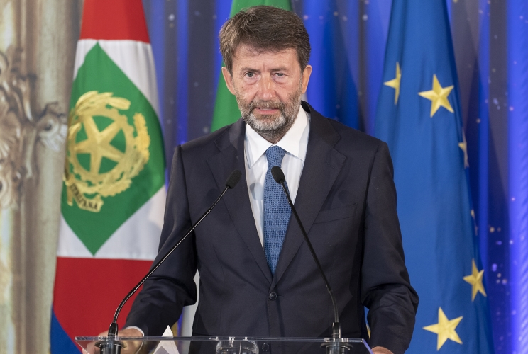 Dario Franceschini, Ministro della Cultura,in occasione della cerimonia di presentazione dei candidati ai Premi “David di Donatello” per l’anno 2022

