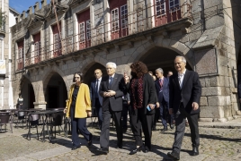 Guimaraes - Il Presidente Sergio Mattarella visita la città