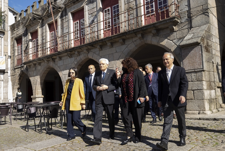 Guimaraes - Il Presidente Sergio Mattarella visita la città
