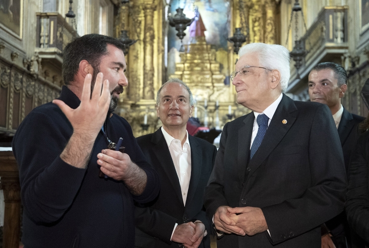 Guimaraes - Il Presidente Sergio Mattarella visita la città