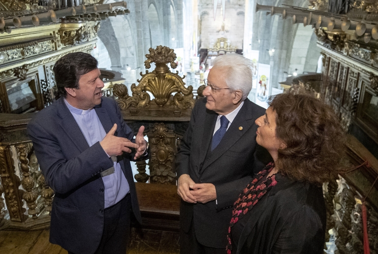 Braga - Il Presidente Sergio Mattarella visita la Cattedrale di Braga