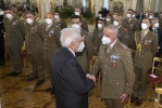 Incontro del Presidente Mattarella con il Capo di Stato Maggiore dell’Esercito, unitamente ad una rappresentanza dell’Esercito italiano, in occasione del 161° anniversario di fondazione.