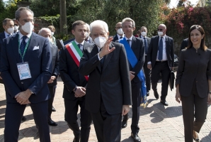 Il Presidente della Repubblica Sergio Mattarella in occasione del Forum "Verso Sud: la strategia europea per una nuova stagione geopolitica, economica e socio-culturale del Mediterraneo"