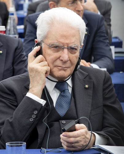  Il Presidente Sergio Mattarella nel corso del forum "Verso Sud: la strategia europea per una nuova stagione geopolitica, economica e socio-culturale del Mediterraneo"
