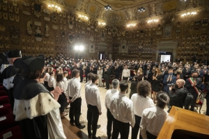 Il Presidente della Repubblica Sergio Mattarella alla cerimonia di inaugurazione dell’anno accademico 2021/2022 in occasione dell’800° anniversario di fondazione dell’Università degli Studi di Padova 
