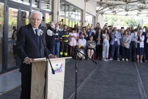 Il Presidente della Repubblica Sergio Mattarella alla Stazione Rulli Frulli 