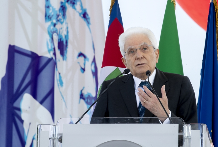 Il Presidente Sergio Mattarella in occasione dell'iniziativa dal titolo "La memoria di tutti. Italia, Palermo 30 anni dopo"