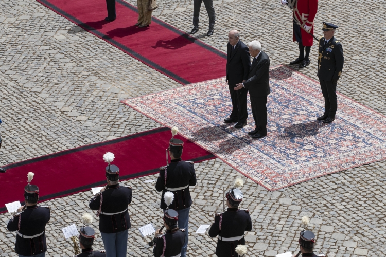Il Presidente della Repubblica Sergio Mattarella con Abdelmadjid Tebboune, Presidente della Repubblica Algerina Democratica e Popolare,in occasione della visita di Stato 
