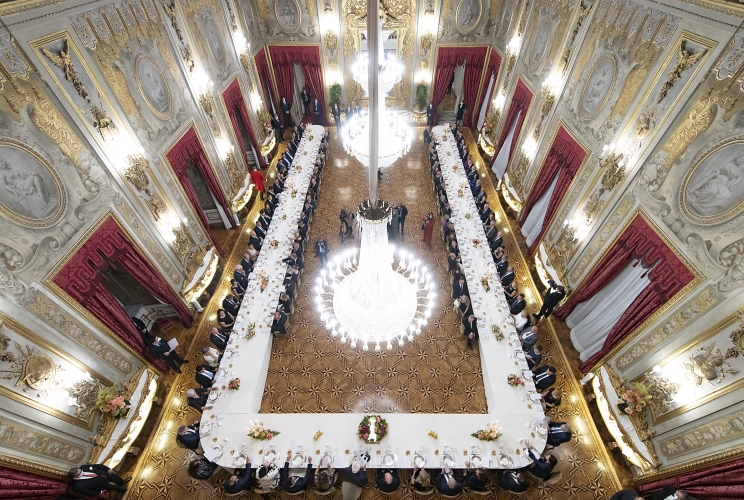Il pranzo di Stato in occasione della visita del Presidente della Repubblica Algerina Democratica e Popolare, Abdelmadjid Tebboune
