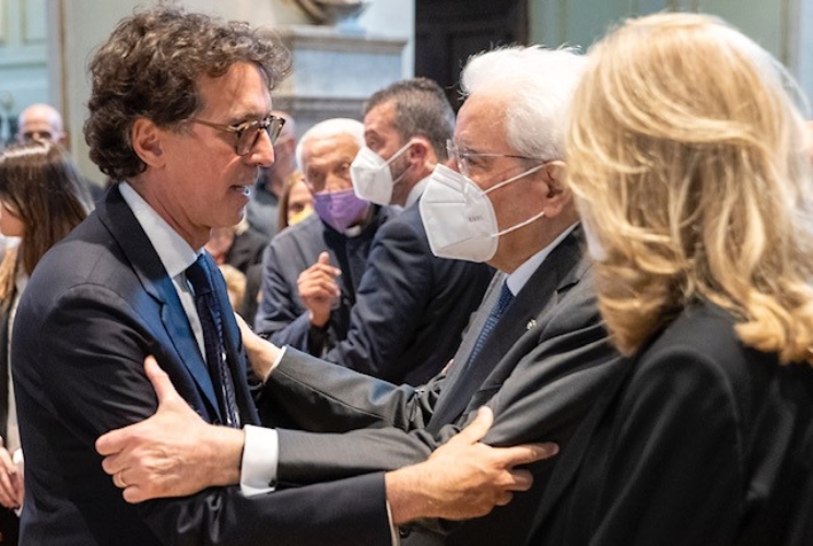 Il Presidente Mattarella al funerale dell'On. Ciriaco De Mita