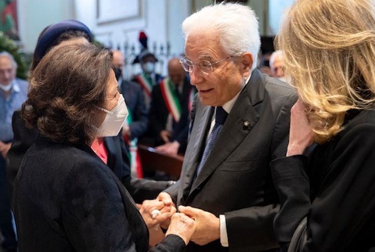 Il Presidente Mattarella al funerale dell'On. Ciriaco De Mita