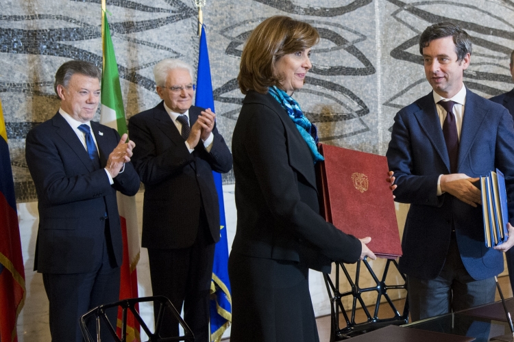 Il Ministro della Giustizia, Andrea Orlando e il Ministro degli Affari Esteri della 