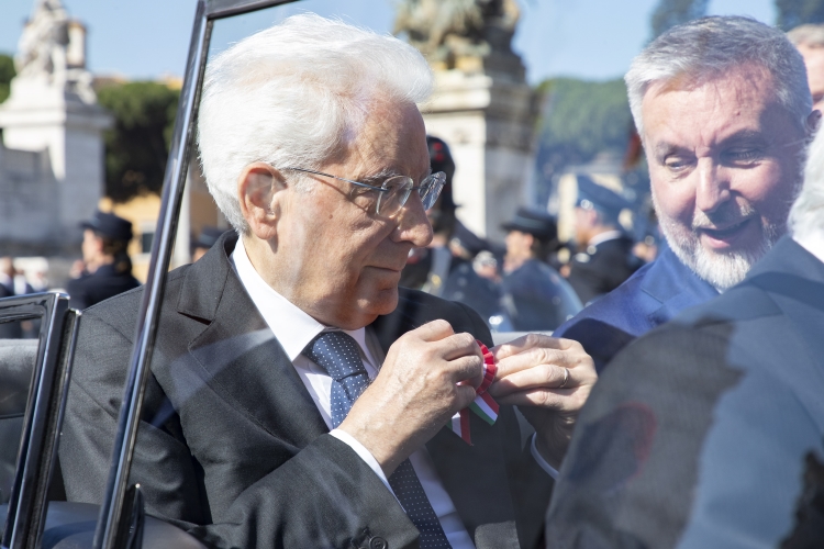 Il Presidente della Repubblica Sergio Mattarella in occasione della Festa Nazionale della Repubblica
