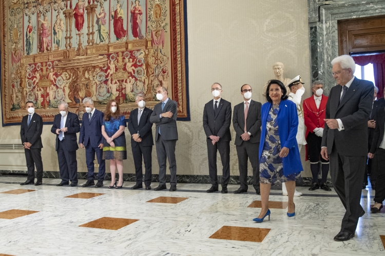Il Presidente della Repubblica Sergio Mattarella con la Presidente della Georgia, Salomè Zourabichvili, in Visita di Stato
