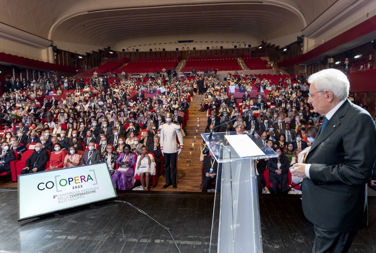 Il Presidente Sergio Mattarella alla conferenza sulla cooperazione allo sviluppo
